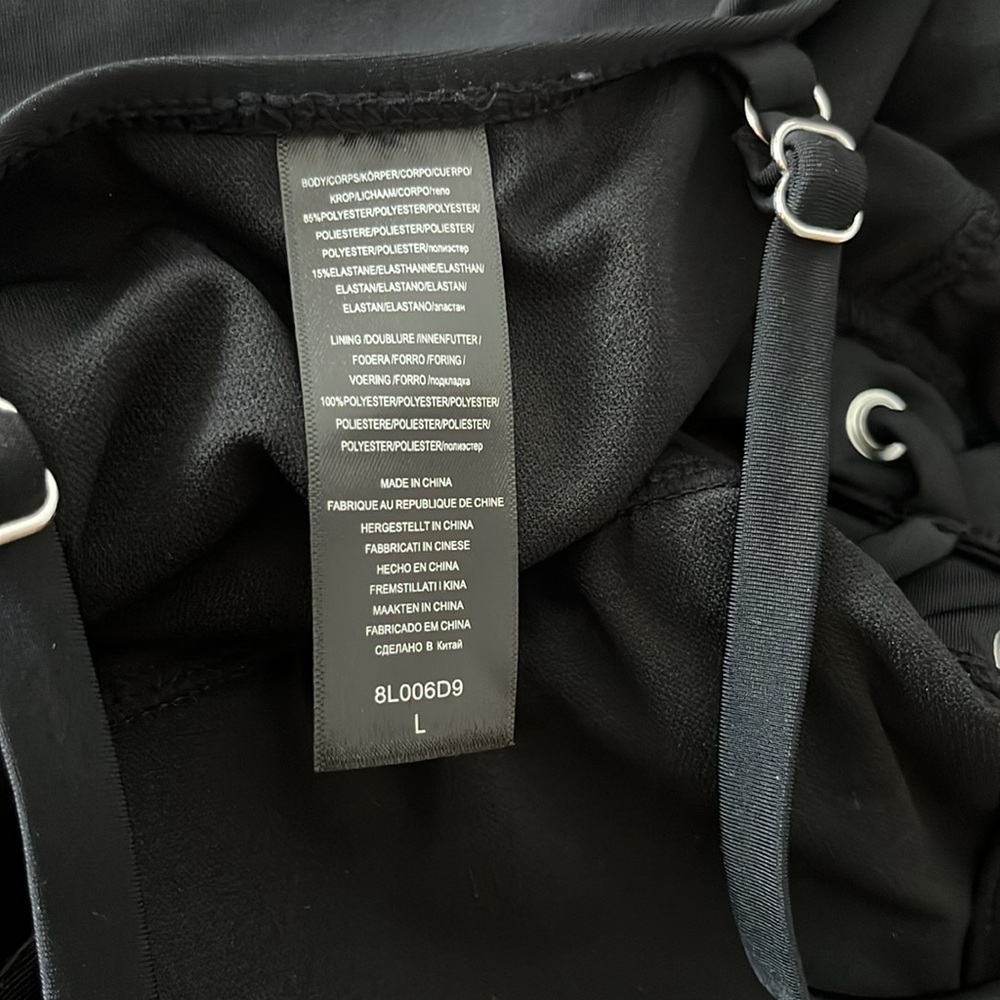 NWT Nautica Lace Up Plunge Swimsuit - Picture 5 of 8
